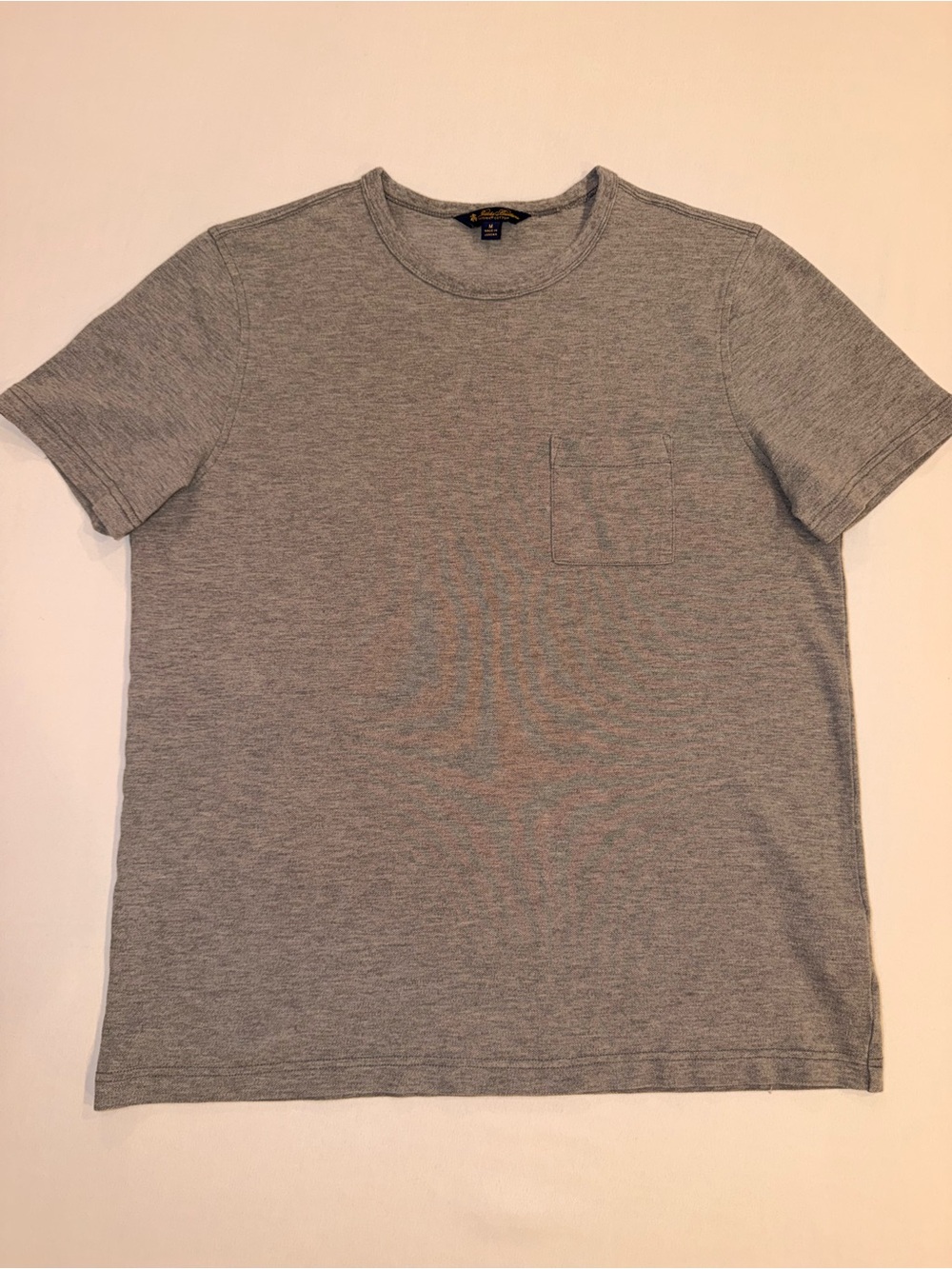 Brooks Brothers Supima Cotton Pocket Tee Grey Heather Men's M
